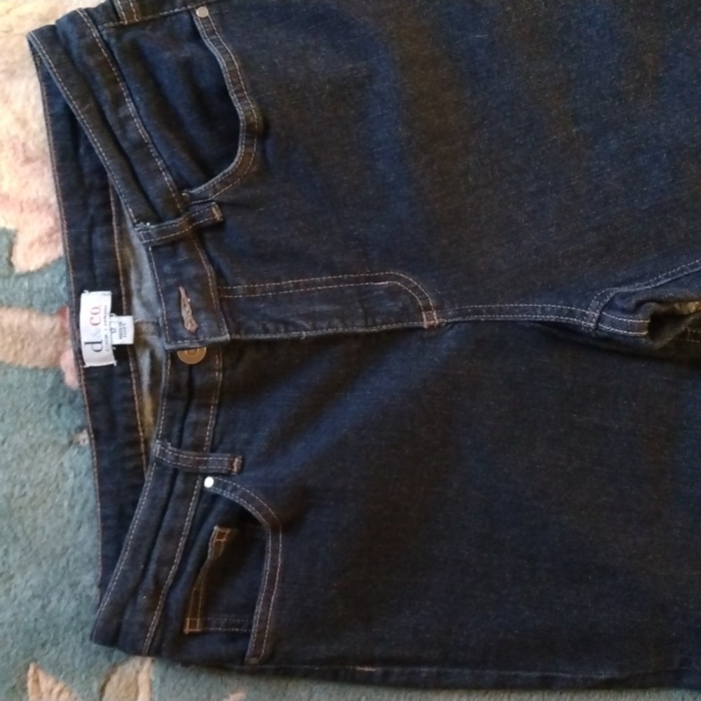 DENIM &CO CROPPED DENIM 5 POCKET SKINNY JEANS SZ 12 EUC - Picture 2 of 11